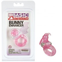 Nyuszis csiklóizgatós péniszgyűrű, kivehető tojásvibrátorral