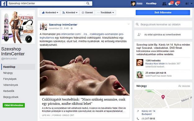 facebook-szexshop-intim-center-szexshop